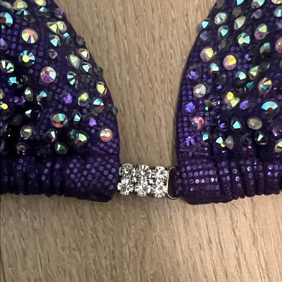 Purple Rhinestone Bikini Set - Picture 10 of 17